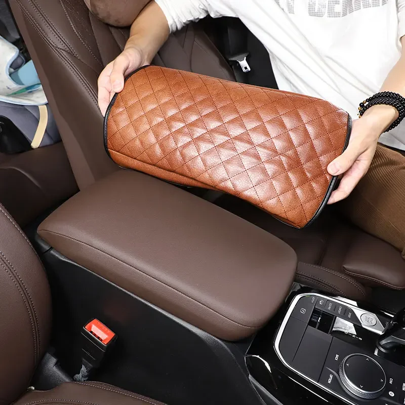 

For BMW X3 G01 2018 2019 2020 2021 2022 Leather Black/brown Car Seat Center Armrest Box Protective Cover Car Accessories