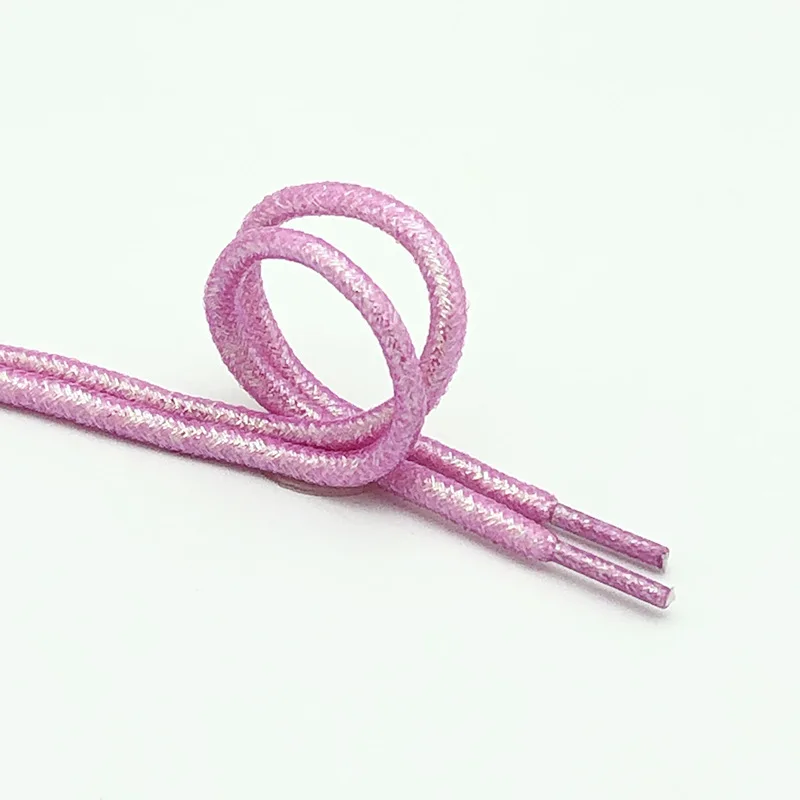 Vibrant Round Lurex Shoelaces