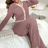 Sleepwear Women Home Wear Set Pajamas Set Woman Big Size Women's Pajamas Pajama Pigma Long Sleeve Winter Sleep Lounge Underwear - Image 2