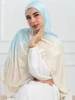 Nouveau Hijabs en Jersey dégradé Double face pour femmes, écharpe en coton pour femmes, enveloppes et châles, bandeau musulman, Turban islamique