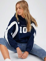 Autumn And Winter Loose Round Neck Hoodie Women's Plus Size Fashionable Sports Style Top Pullover Casual Street Jacket Clothing