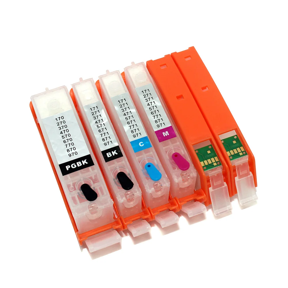 Pgi-570 Cli-571 Pgi-570xl Refillable Ink Cartridge With Arc Chip For Canon  Mg5750 Mg5751 Mg5752 Mg5753 Mg6850 Mg6851 Printer - Ink Cartridges -  AliExpress