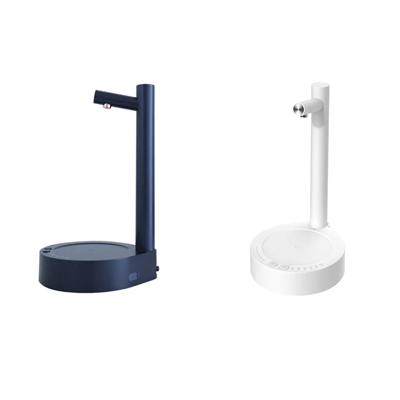 

Water Bottle Barreled Gallon Pump Intelligent Desktop Water Pump USB Charging Automatic 6 Gear For Home White