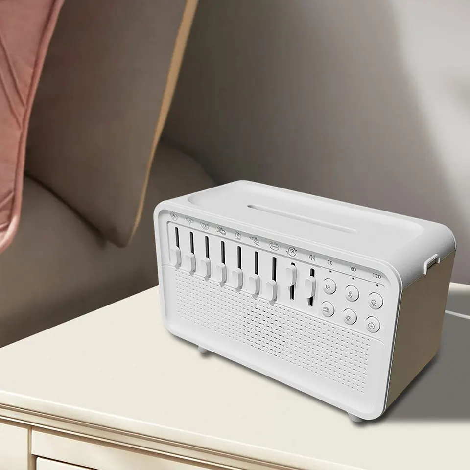 Flame Air Diffuser Humidifier with White Noise Speaker