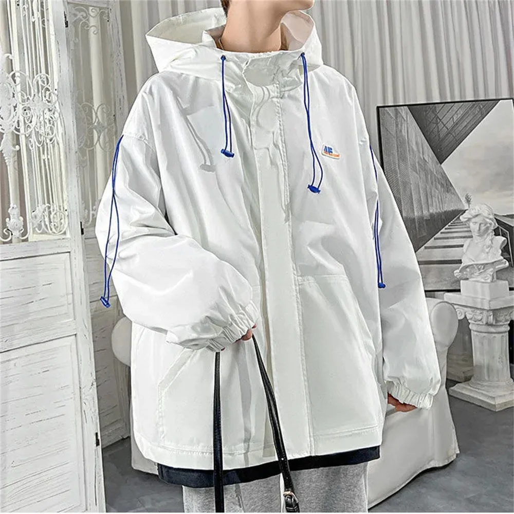 

Design Men's college Bomber Varsity Jackets Spring and Autumn New Big Pocket Coat Men's Trendy INS Loose Versatile Pilot Jacket