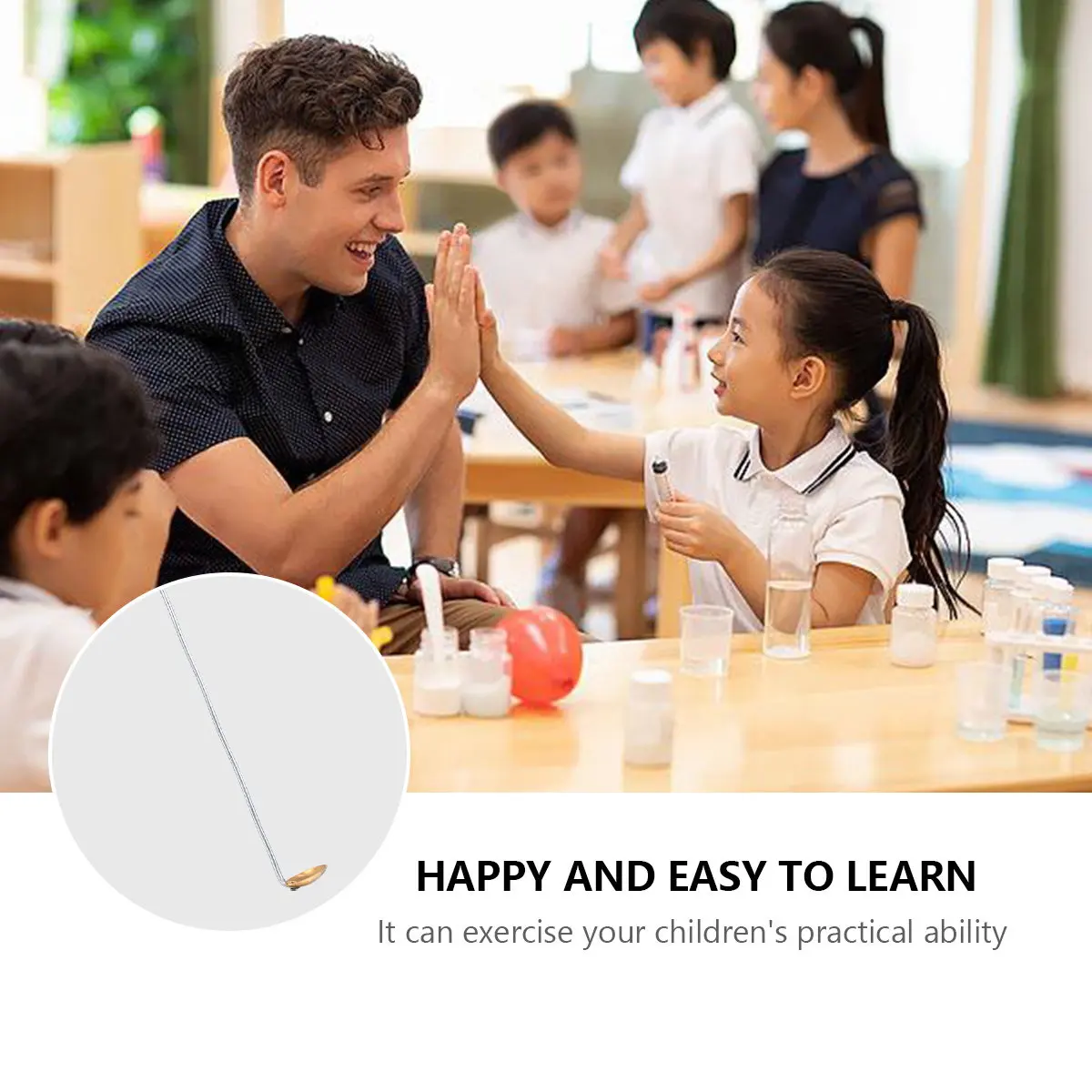 15Pcs 구리 연소 스푼 과학 실험실 실험을위한 연소 스푼 내열성 실험실 교육 용품