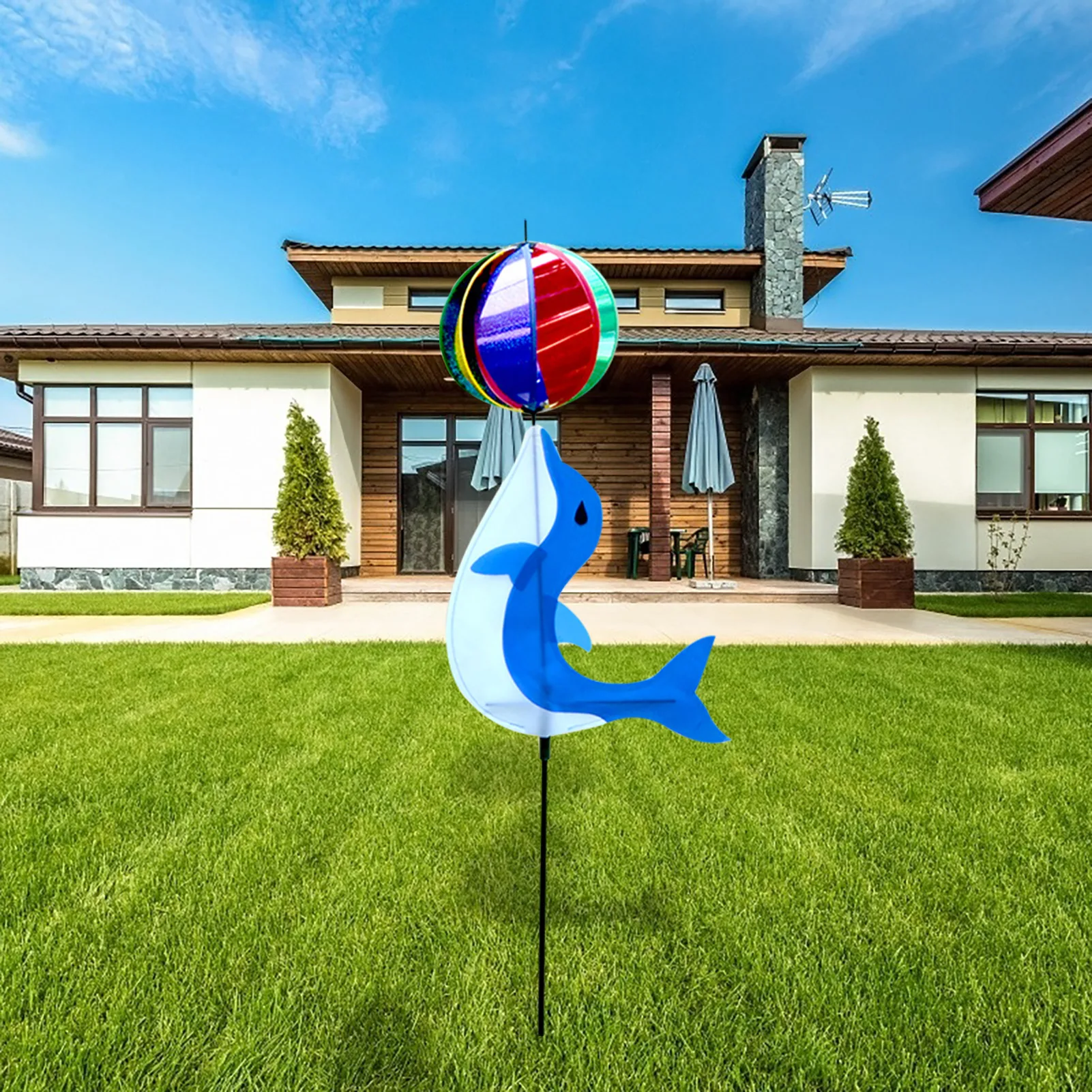 Colorful Windmill Toys Pinwheel Windmill Home Garden Yard Decor Outdoor Gifts Children's Toy Scare Birds Away Wind Spinner garden art decor windmill toys garden windmill wind spinner