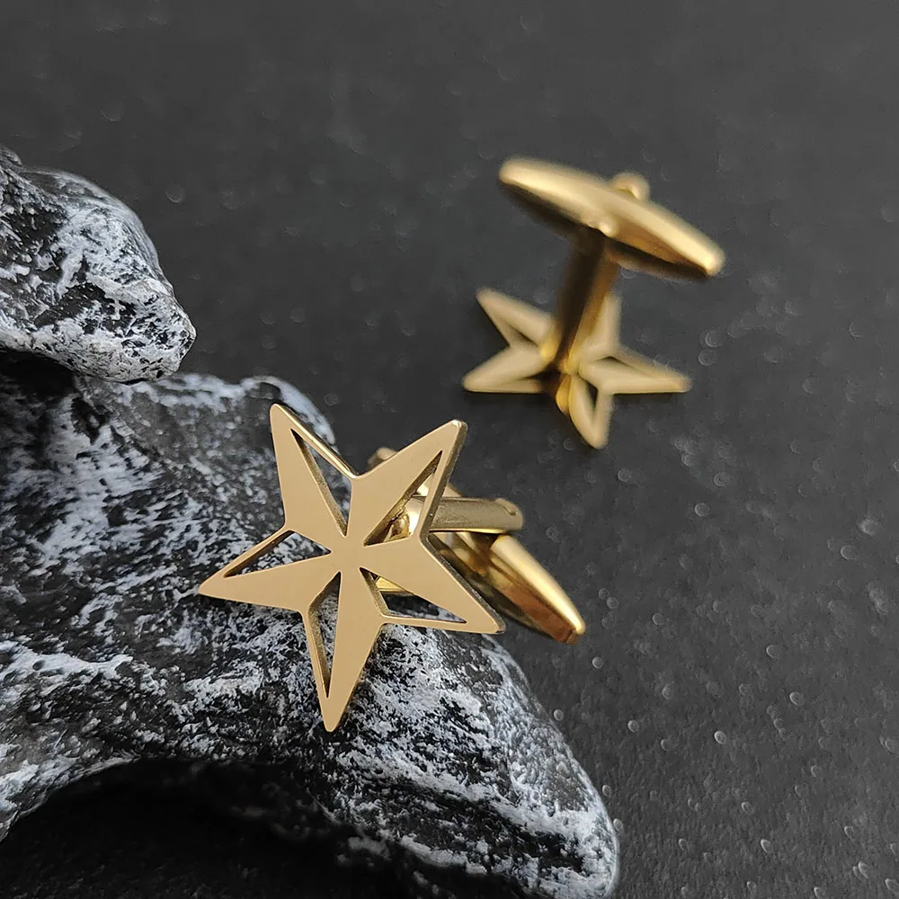 다윗의 별 커프링크스 육각별 커프링크스 이스라엘 유대교 보석 스테인리스 스틸 보석 남성용 선물 신앙 아버지의 날 선물