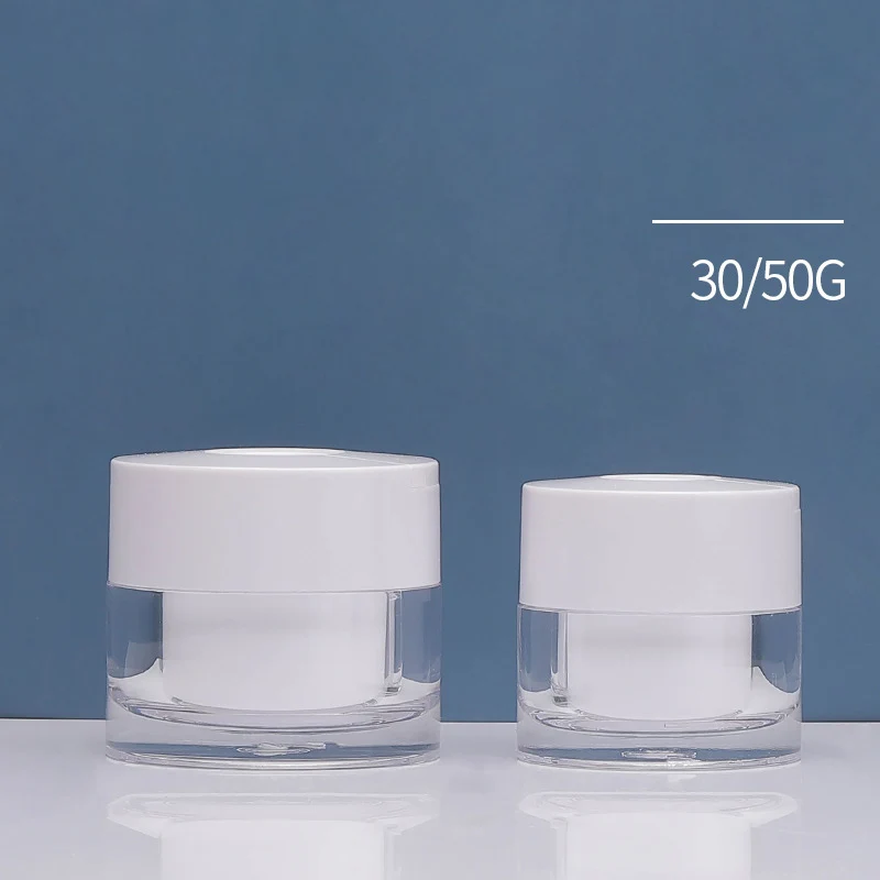 

Банка для косметики, коробка для косметики, планшетофон для хранения, круглая бутылка, портативный пластиковый прозрачный чехол, 30 г, 50 г
