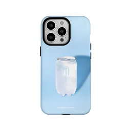 Korean Ins Blue Soda Design Acrylic Hard Phone Case for ForiPhone 11 Pro Max (1)