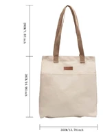 Sac fourre-tout en toile pour femmes, grande capacité, fermeture à glissière, sac à main à bandoulière pour le travail, les courses, l'usage quotidien 6