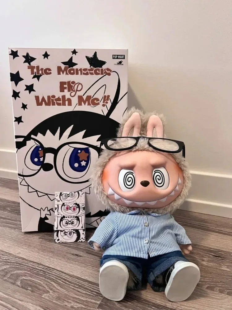 POPMart Genuine 38 Cm The Monsters FLIP WITH ME Series Labubu