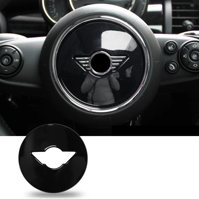 자동차 핸들 장식 커버 센터 수정 스티커, BMW 미니 쿠퍼 JCW F54 F55 F56 F57 F60 인테리어 액세서리
