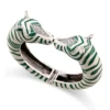 Newest Kaymen Jewelry Large Size Statement Bracelet Cuff Bangle Vintage Style Enamel Animal Zebra Bracelet Fashion Jewelry 6