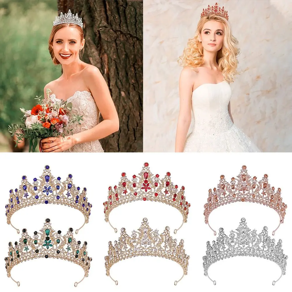 

Rhinestone Headdress Halloween Costume Birthday Party Crystal Tiaras Princess Headbands Bridal Headpiece Crystal Crowns