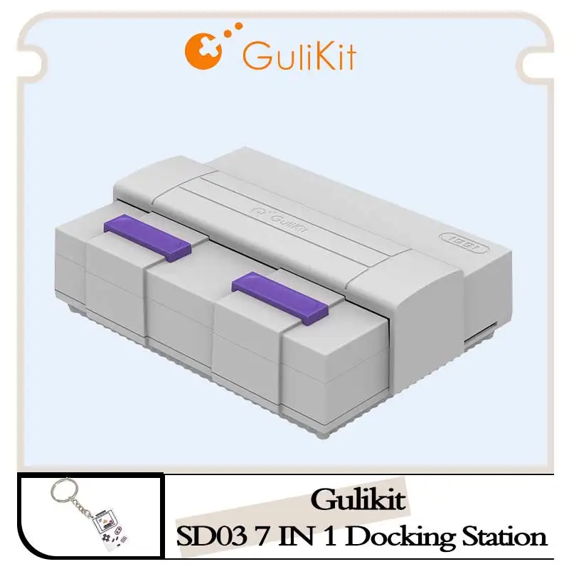 

Gulikit 7 in 1 Docking Station SD03，Dock Set Game Accessories for Steam Deck AYANEO Nintendo Switch NS Oled ROG Ally Consoles.