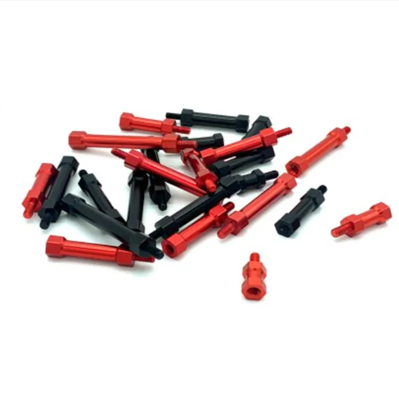 QUARKZMAN Entretoise Hexagonale en Aluminium, Colonne D'Écartement, Entretoises Hexagonales M3x50mm, Kit D'Entretoises pour Avion RC, Quadricoptère