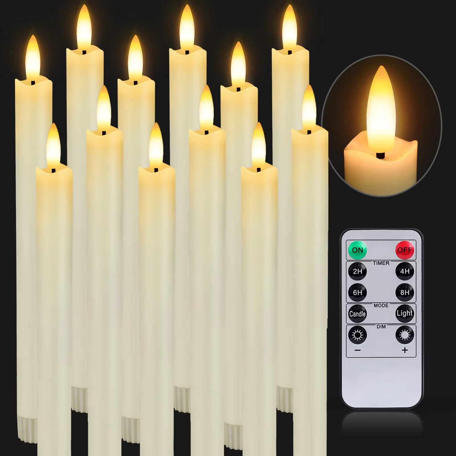 Candele A Cono A LED Candele A Conici Elettroniche Senza Fiamma A Batteria Operata Matrimonio, Compleanno, Decorazioni Feste Da 0,97 € | DHgate