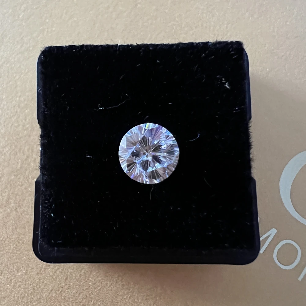 VVS1 6.5mm 1.0ct Sakura Cut Moissanite Diamonds D Color Round Excellent Cut Stone For Ring Making