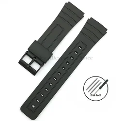 Silicone Watch Strap Bracelet - Versatile Resin Belts in Multiple Sizes (12mm - 22mm) - 20mm (SiliconeBlack - Black)