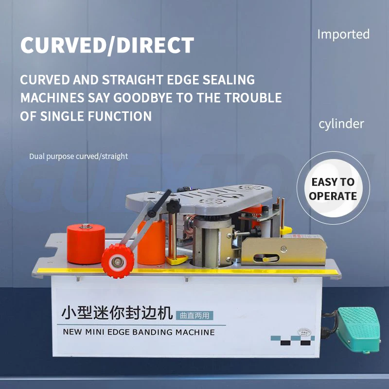 Automatic Strip Cutting Small Edge Banding Machine Adjustable Linear/Curved/Irregular Sealing Tool For Home Decoration Drocessin
