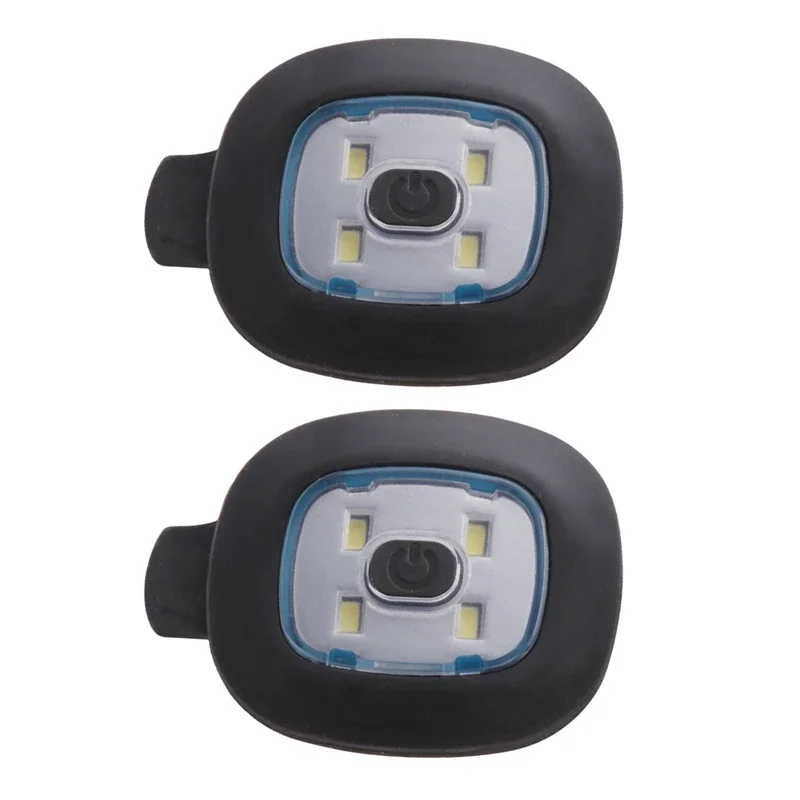 Head Flashlight COB Headlamp 2Pcs USB Rechargeable Light for LED Beanie Hat Replaceable Headlamp Cap DIY Hat Light for Men and Women