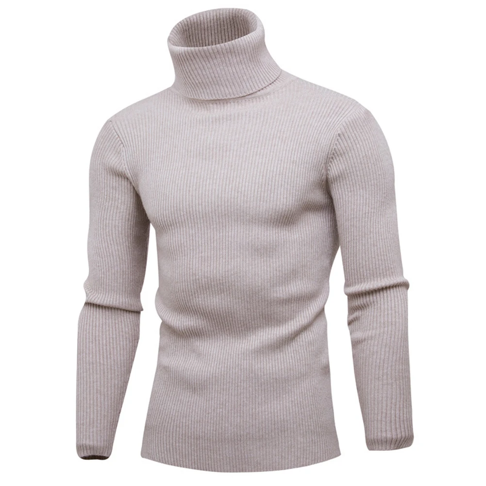 Mens Turtleneck Sweater Pullover Thermo Shirt Long Sleeve Jumper Tops Warm Casual Slim Fit T-Shirt Thermal Underwear