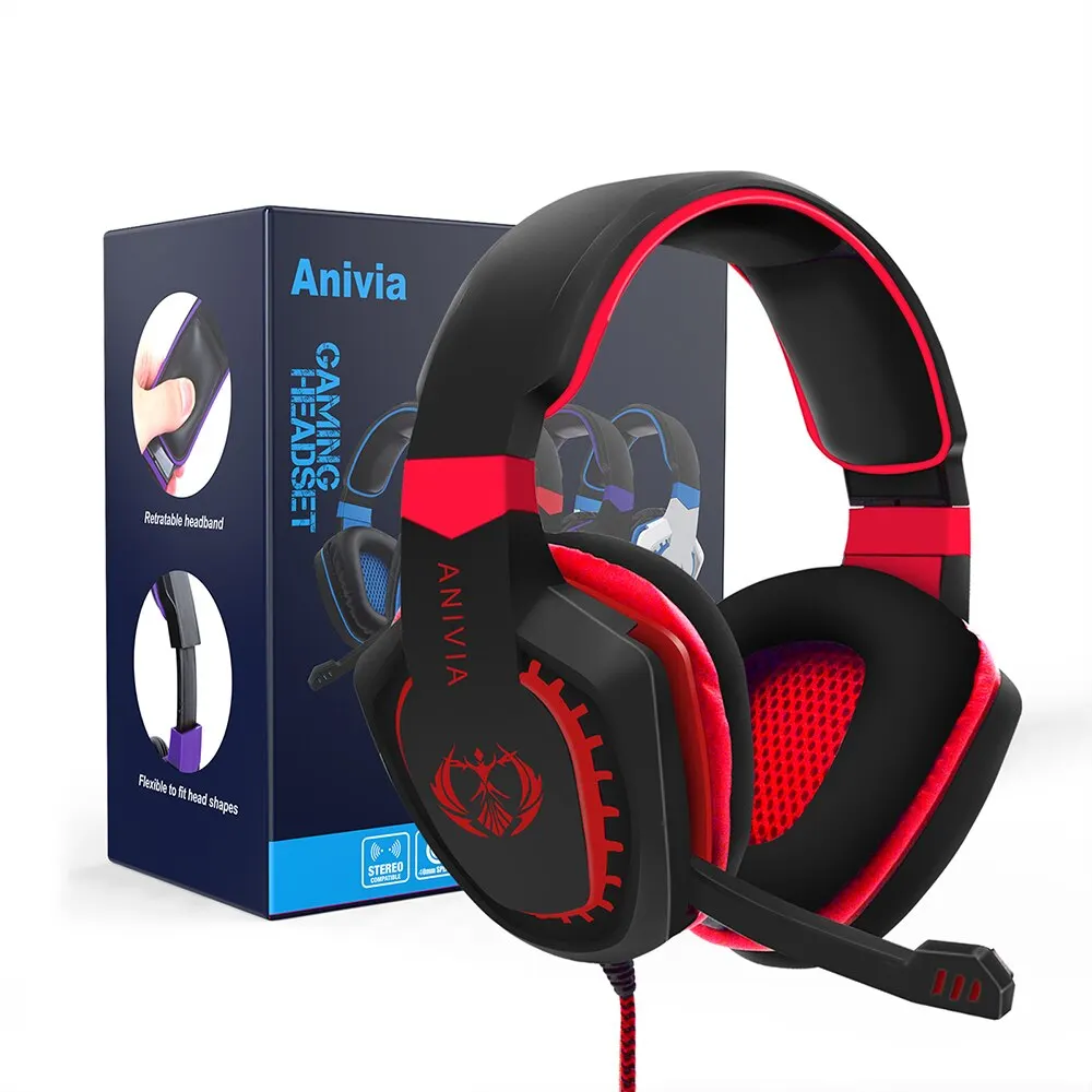 Gaming Headset Noise Isolating Over Ear Headphones with Mic