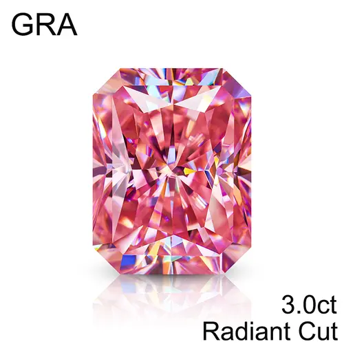 Pink Loose Moissanite 100% Real Lab Gemstone Stones For Women Jewelry Diamond Ring Material GRA Round/Pear/Emerald/Oval Cut - Image 17