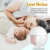 Electric Breast Pump Wearable Hands Free Breast Pump Invisible Silent Pain Free Feeding Pump with 24mm Flange 150ml Capacity 6