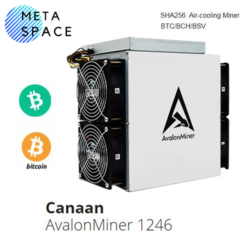 BTC Miner Avalon A1246 90Th/s 3420W Bitcoin Crypto Mining