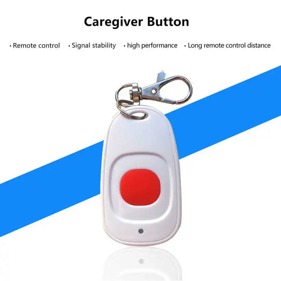 433MHZ Emergency Call Button Portable Waterproof Wireless SOS Remote Controller Caregiver Button For Toilet Hospital School