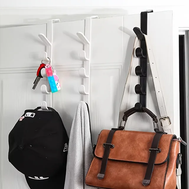 1/3 pièces sur les crochets de porte pour accrocher porte-serviettes porte-manteau sac à main organisateur pour crochets de placard le crochet de cintre de porte 2