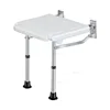 Aluminum Wall-mounted Bathroom Seats Folding Shower Chair Home Non-slip Barrier-free Bath Chair Elderly Special Stool with Legs 2