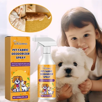 Deodorante per animali domestici Spray Rimuovi l'odore del corpo Deodorante puzzolente Profumo fresco naturale Elimina l'odore di urina Aria fresca Deodorante per cani Liquido