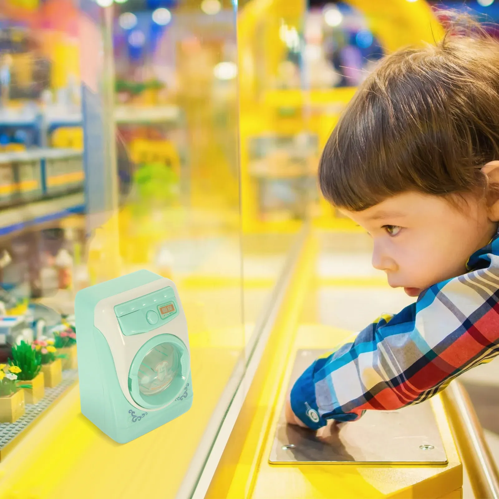 1 세트 세탁기 교육용 플레이 세트 시뮬레이션 세탁 가전제품 창의 역할 놀이 어린이 조기 학습