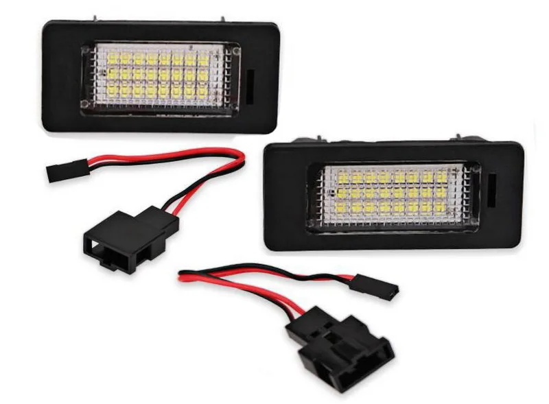 

Подсветка номерного знака 6000K 24 светодиода для VW PASSAT 5D R36 SMD 3528 для AUDI A4 S4 A5 S5 Q5 TT TT-RS 2 шт.