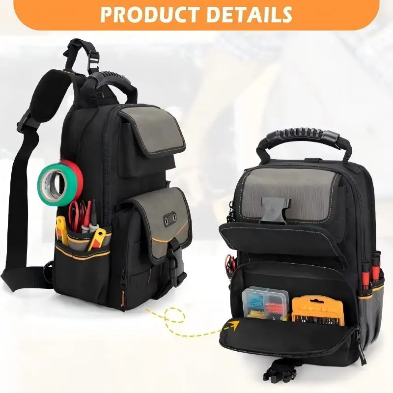 Portable Repair and Storage Bag with Handle and Shoulder Strap Repair Kit