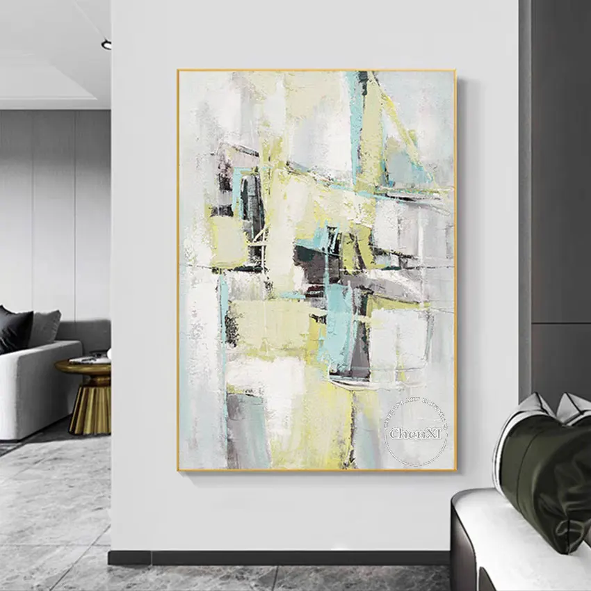 

Abstract Hotel Decorative Item Wall Hangings Colors Oil Painting Unframed Hand-painted Luxury Wall Art On Canvas Hangings Murals