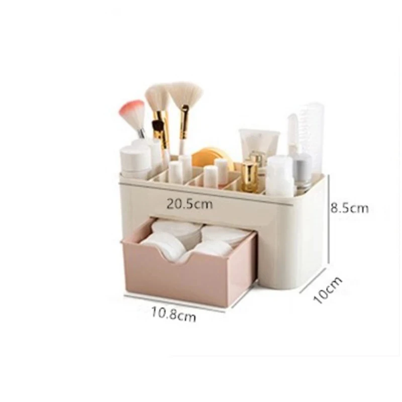 1PC Cosmetics Storage Box With Drawer Desktop Bathroom Bedroom Home Multi-Functional Jewelry Box Storage makeup organizer,makeup storage box,jewelry box,cosmetic storage box,storage box