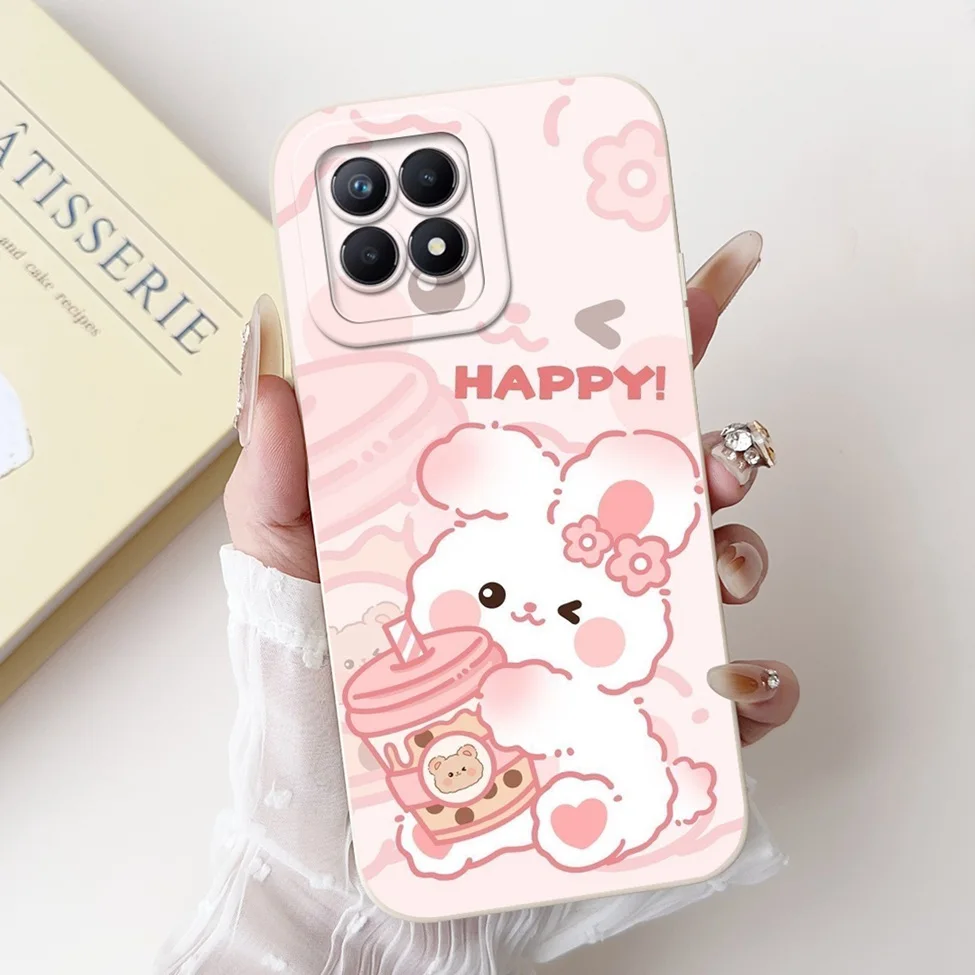 Shockproof Cute Cat Panda Rabbit Fashion Flowers Love Phone Case Cover