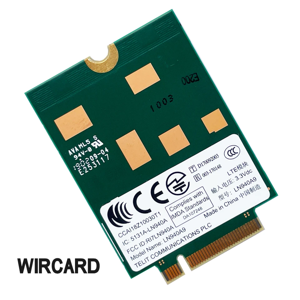 T77W676 Telit LN940 X12 LTE 4G WWAN M.2 450Mbps LTE Modem For