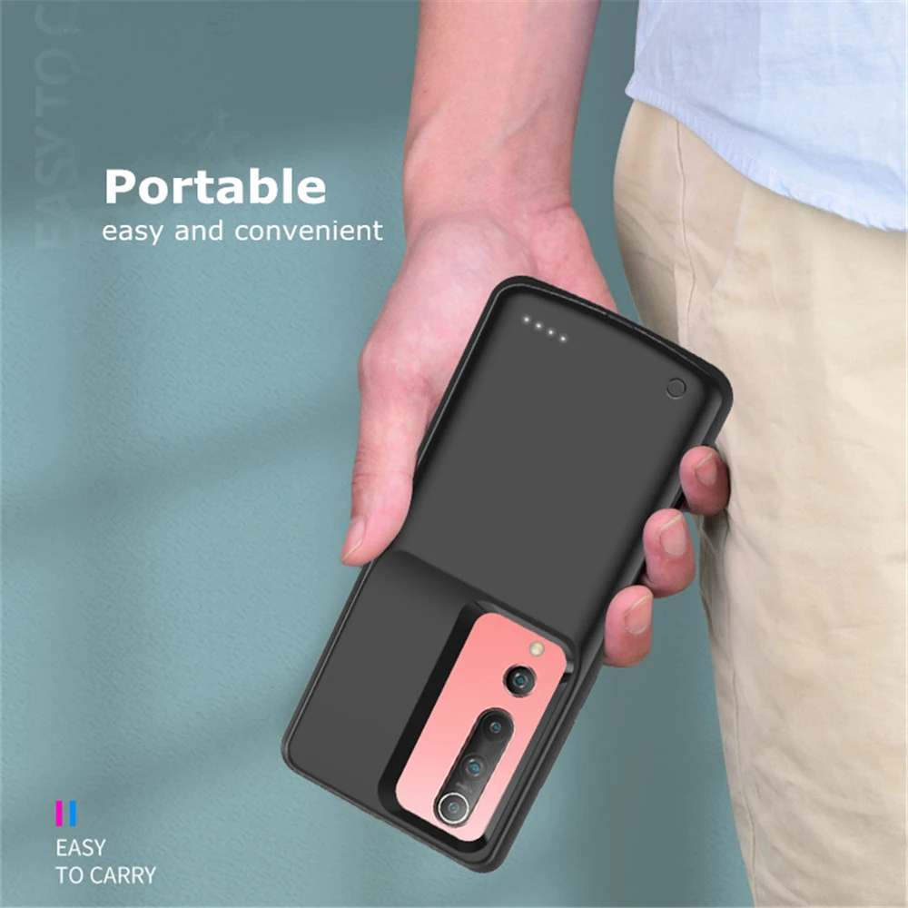 10000mAh Powerbank For Xiaomi Mi 10 Pro External Battery Cases Portable Charger Power Bank Cover For Xiaomi Mi 10 Power Case
