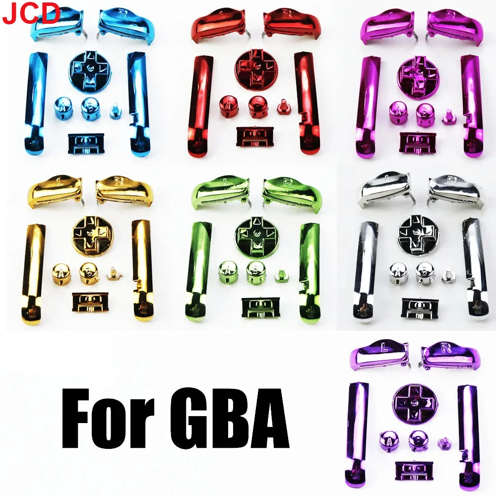 Jcd 1Set Per Gameboy Advance Gba L R A B Pulsante Galvanico Di Direzione D Pad Sostituzione Power On Off Key Keypad Accessorio