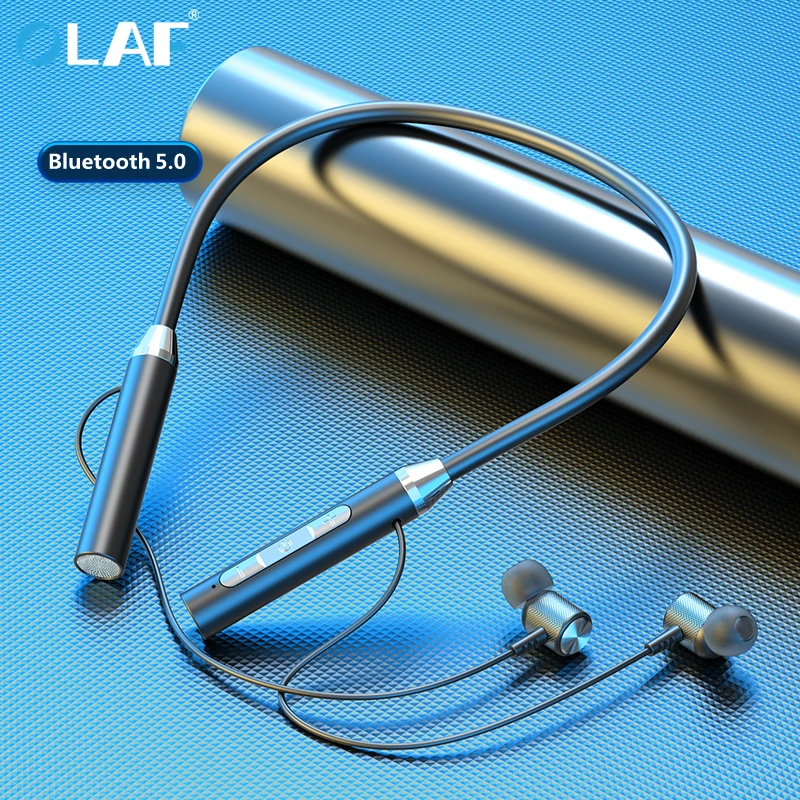 Auriculares inalámbricos con Bluetooth 5,0, cascos con banda para el cuello, con cable, magnéticos, deportivos, impermeables, TWS, con micrófono