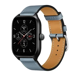 Elegant Leather Watch Band - Premium 20mm/22mm Strap for Amazfit balance (24 Linen)