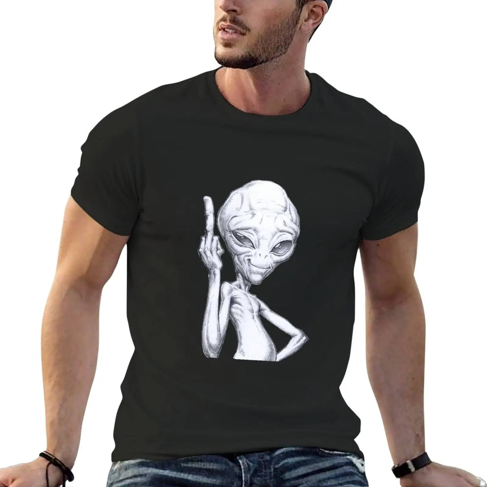 

New Paul the alien T-Shirt boys animal print shirt blank t shirts plus size t shirts oversized t shirt Men's t shirts