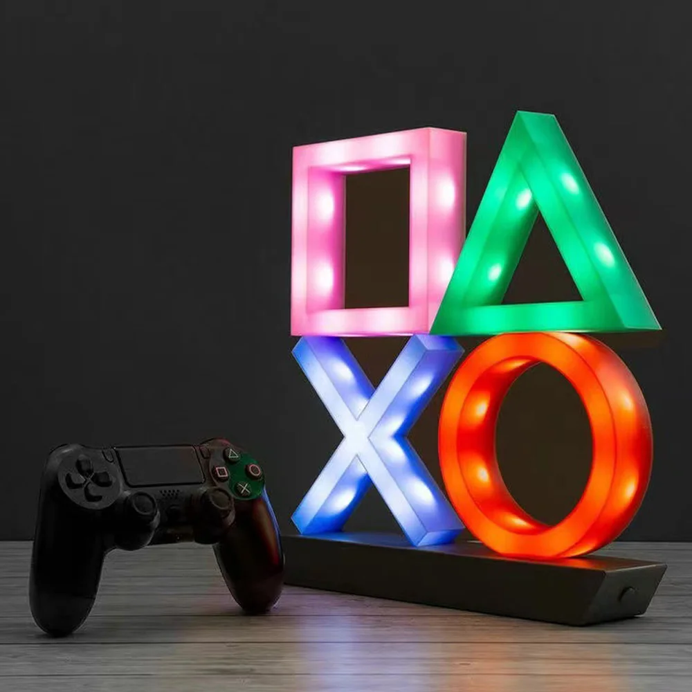 Ps4およびps5のアイコンライト、音声制御、装飾ランプ、カラフル