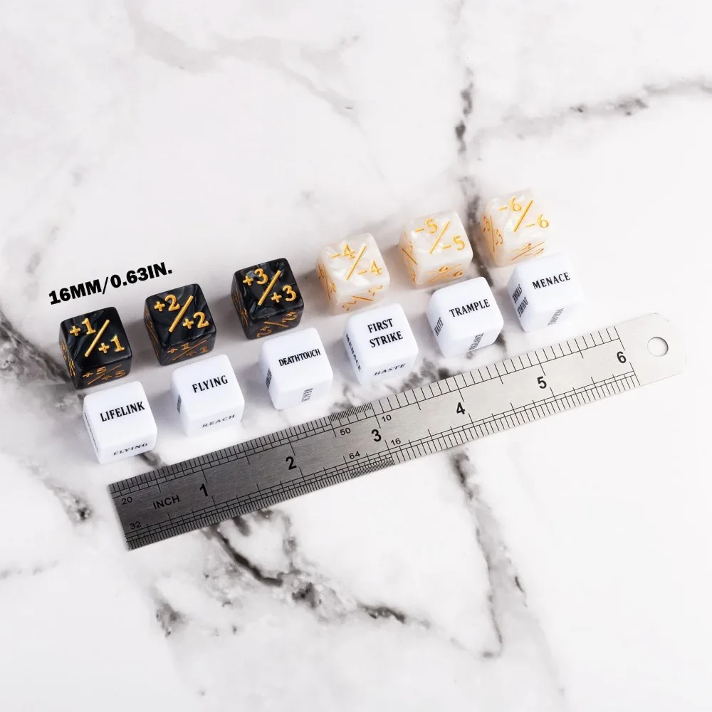 48개 카운터 다이스와 1개의 MTG 다이스 카운터 세트, MTG, TCG, 매직 카드 게임 액세서리용 크리처 +1 토큰