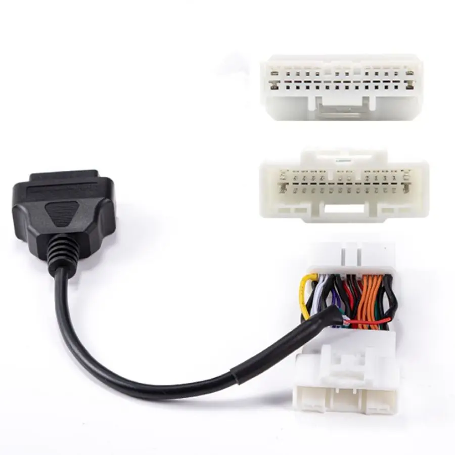 테슬라 모델 3 용 OBD2 커넥터, OBD 진단 자동차 도구, 테슬라 모델 Y용 수 암-16 핀 케이블, 자동차 어댑터, 12 핀, 20 핀, 26 핀